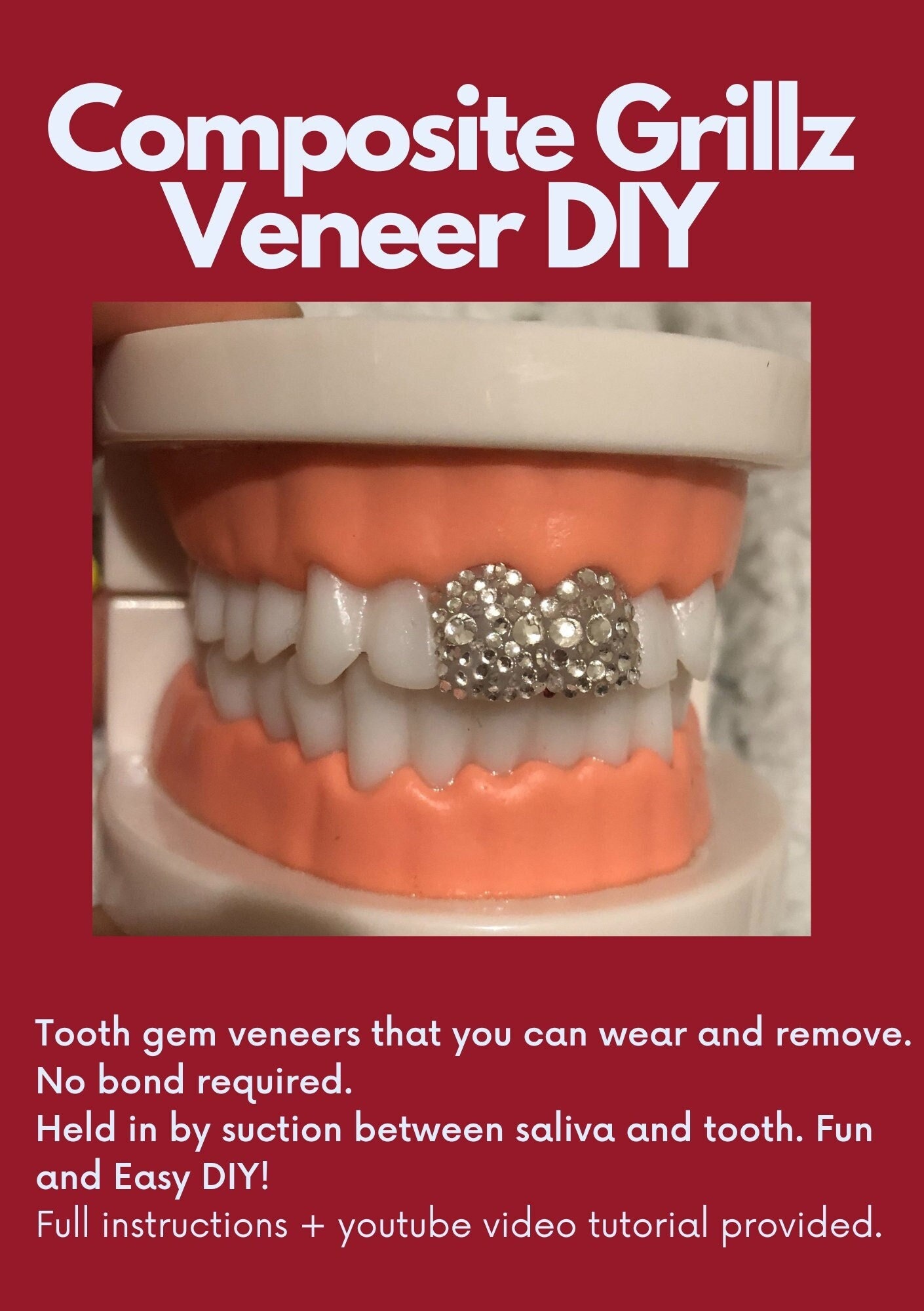 DIY Tooth Gem Glue Teeth Stone Cure Adhesive Bonding Agent Glue UV