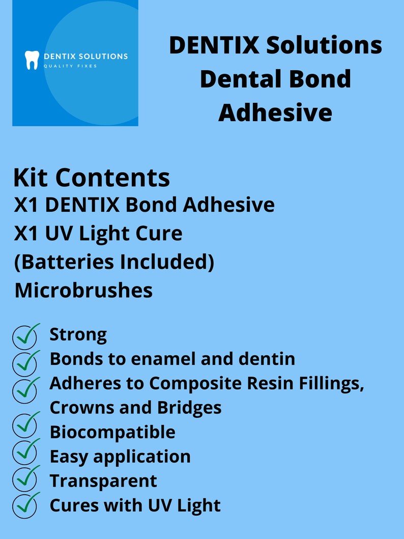 Dental Glue Dental Bond Tooth Filling Glue Loose Crown Glue Etsy UK