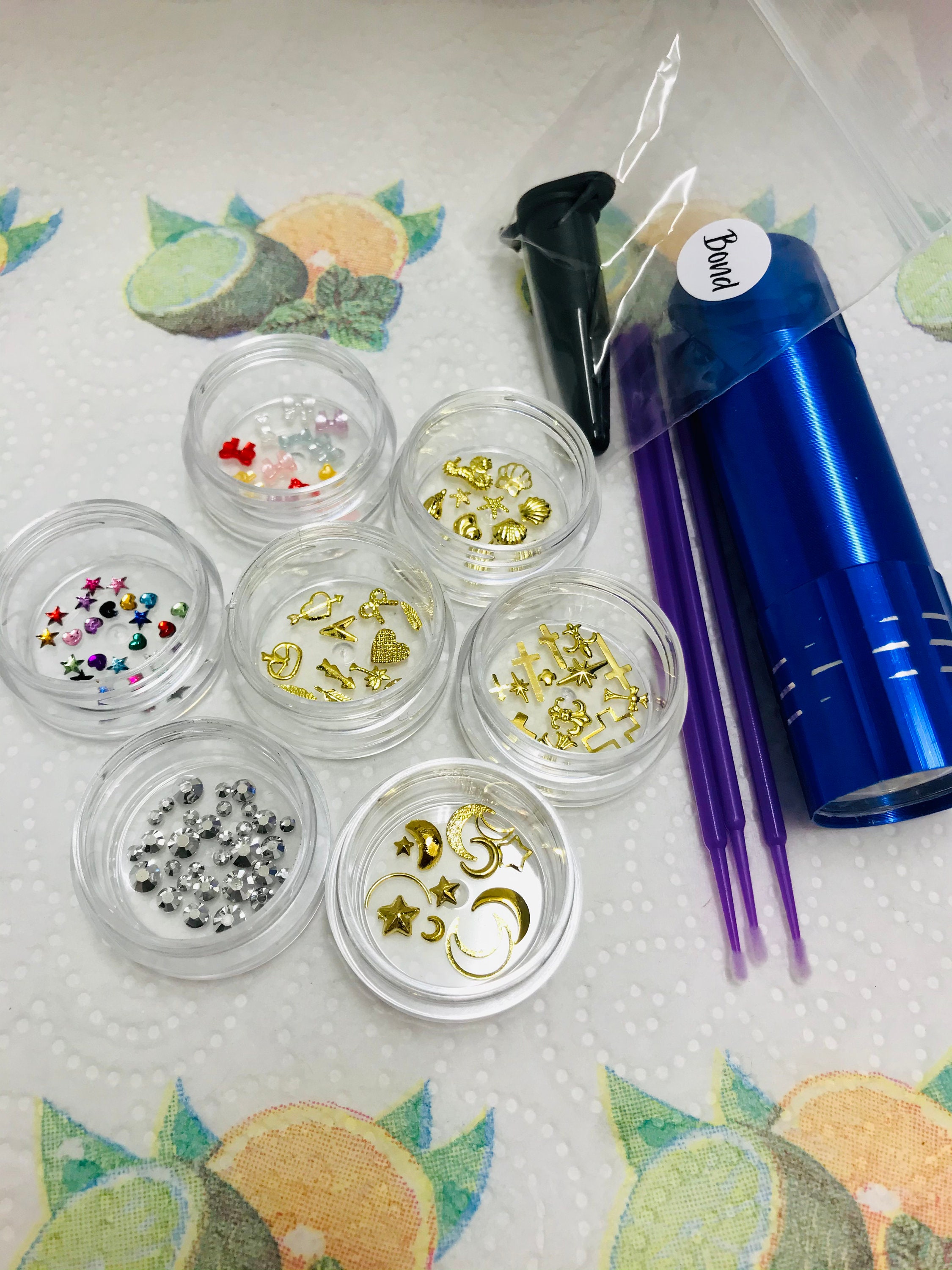 MIX Tooth Gem Kit Full Rhinestone Set 80 Different Gems Etsy