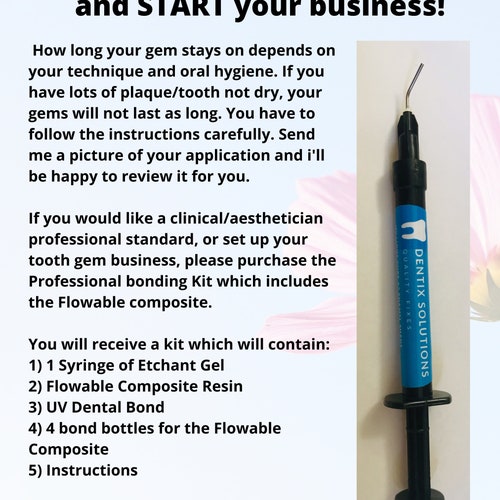 Flowable Composite Tooth Gem Sealant Dental Professional A2 Etsy