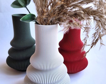 Deko Vase,3D Druck für Pampasgras , Trockenblumen, Home Dekoration