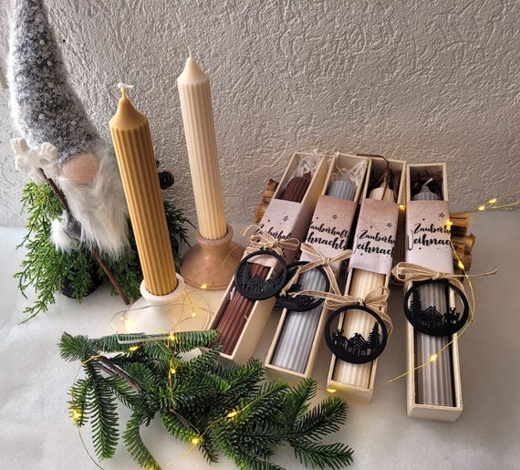 Geschenk Set, Stabkerzen, Duftkerzen, Tischdekoration, Geschenk für Freunde, Dekoration