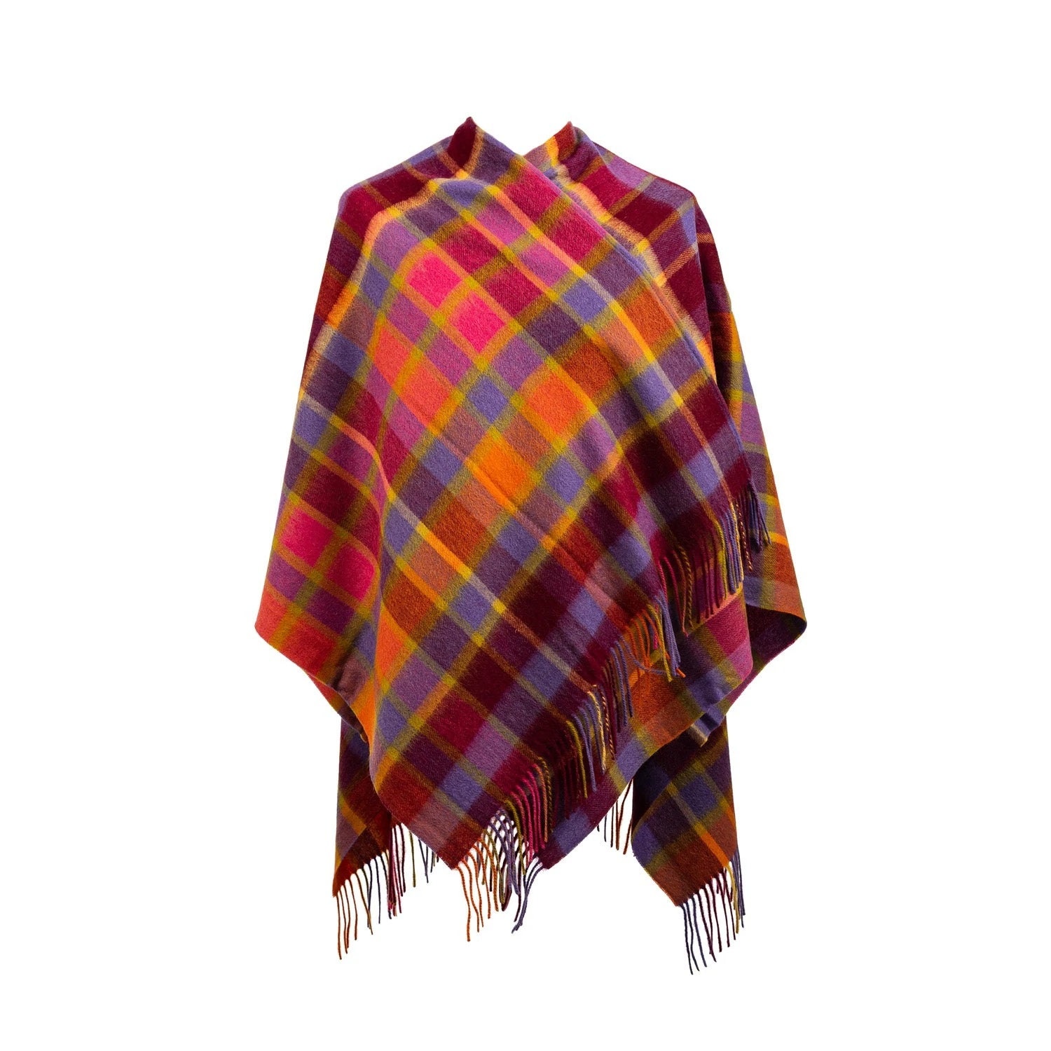 The Laird Hooded Scarf Cape - Pick a tartan