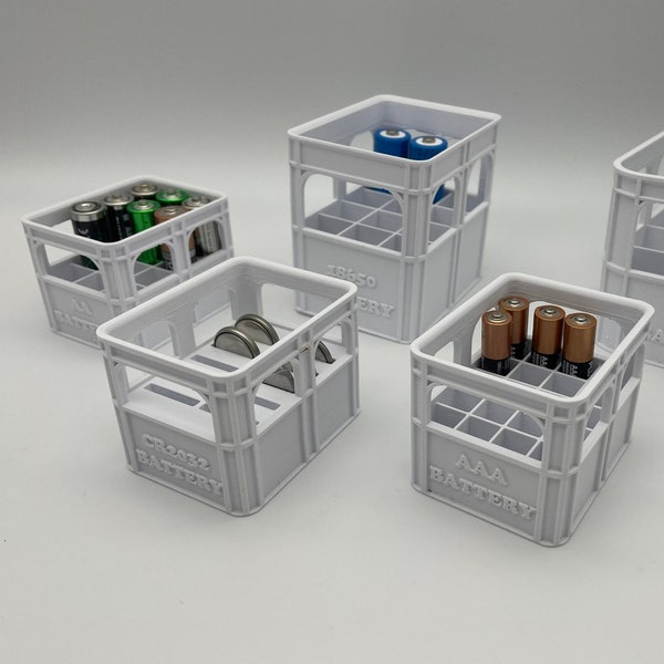 Caisses/boîtes de batterie - Caisse de bière - Conception de caisse de lait (AA - AAA - 18650 - 26650 - CR2032 - 9V)