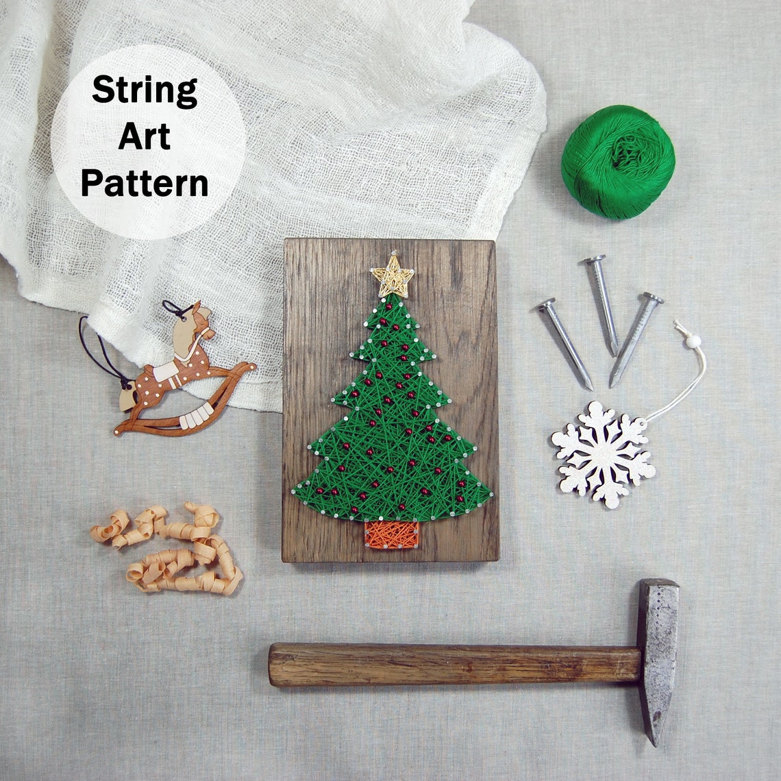 string-art-pattern-printable-string-art-christmas-tree-etsy