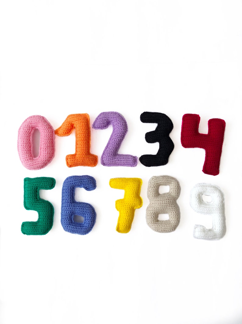 Numbers Crochet Pattern 0-9, Crochet Numbers Pattern - Etsy