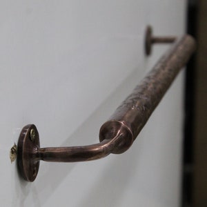 Handcrafted Solid Copper Bathroom Towel Bar