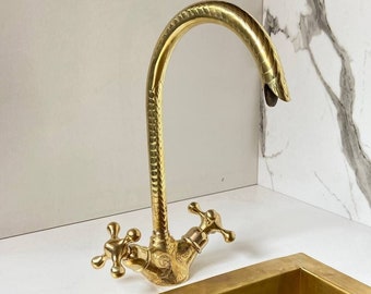 Unlacquered solid brass bathroom faucet , brass bathroom faucet , bathroom faucet , master bathroom , bathroom vanity , bar sink faucet