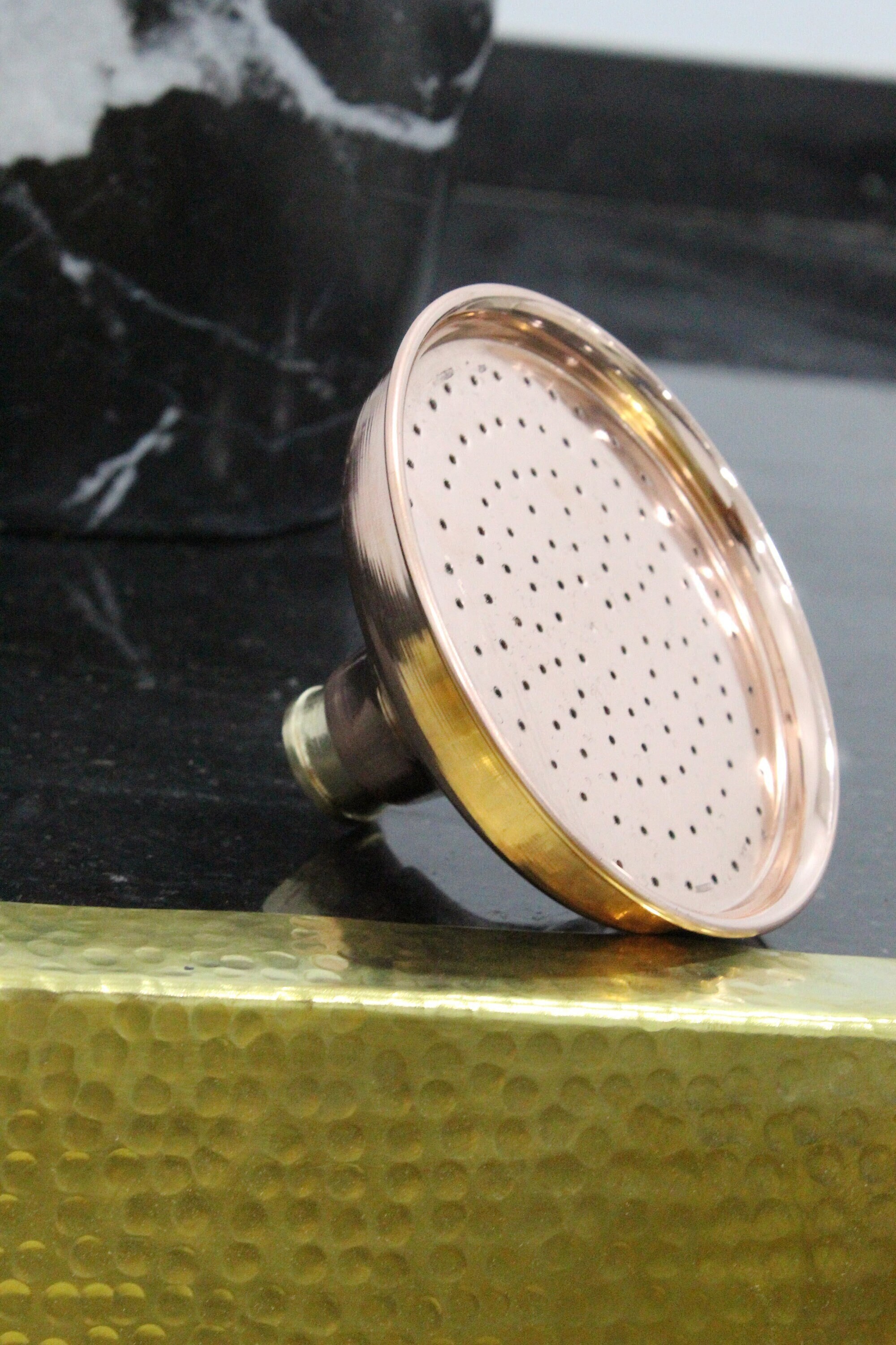 Unlacquered Solid Copper Rain Shower Head Large Round Etsy Australia