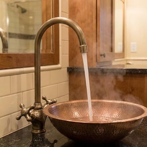 Unlacquered bronze solid Brass Kitchen Faucet, Classic Design for your Kitchen or Bathroom.