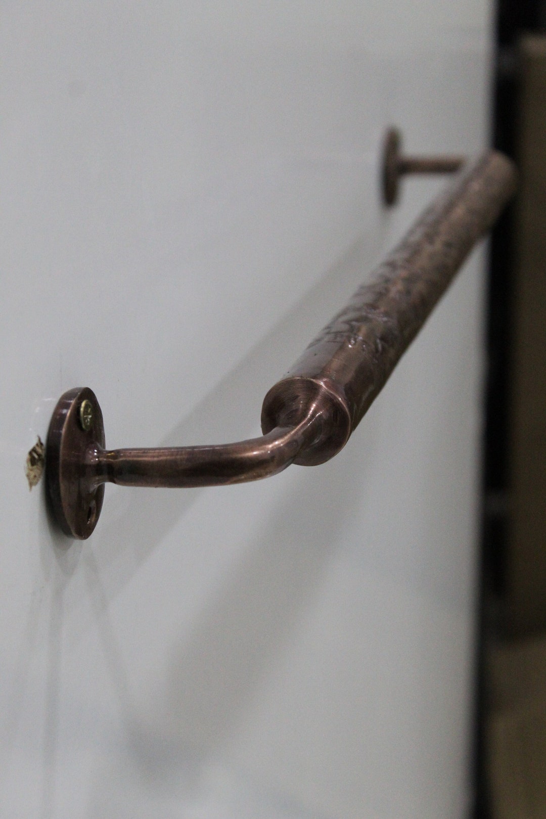 Handcrafted Solid Copper Bathroom Towel Bar - Etsy