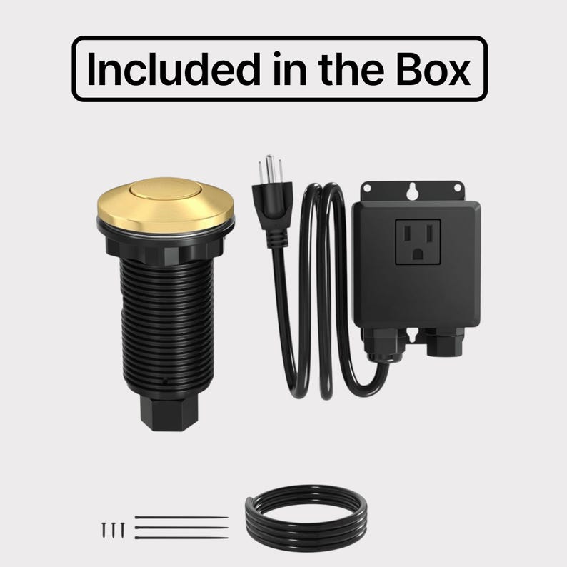 garbage disposal, garbage sink drain, air switch kit, Waste Disposal btn, disposal button, sink drain, Unlacquered Brass, Electric Sink Stoppe, Electric Air Stopper, Electric Sink Switch, Electric Air Switch, Air Switch Button, Remote Air Switch, Sink Air Switch, Brass Air Switch, Air switch kit, vintage kitchen, farmhouse kitchen, solid brass, raw brass, disposal switch, garbage disposal, unlacquered brass, kitchen upgrade, air switch kit, patina ready, countertop switch, thanksgiving, brass.