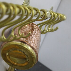 Handmade in Brass, This Rustic, Wall-mounted, Vintage-looking Pot Rack ...