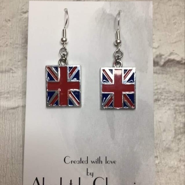 Union Jack Earrings, Eurovision Earrings, Paris 2024 Olympics