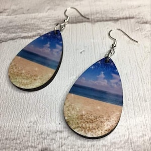 Beach Earrings,Nature Inspired Jewellery, Ocean Earrings, Seaside Earrings