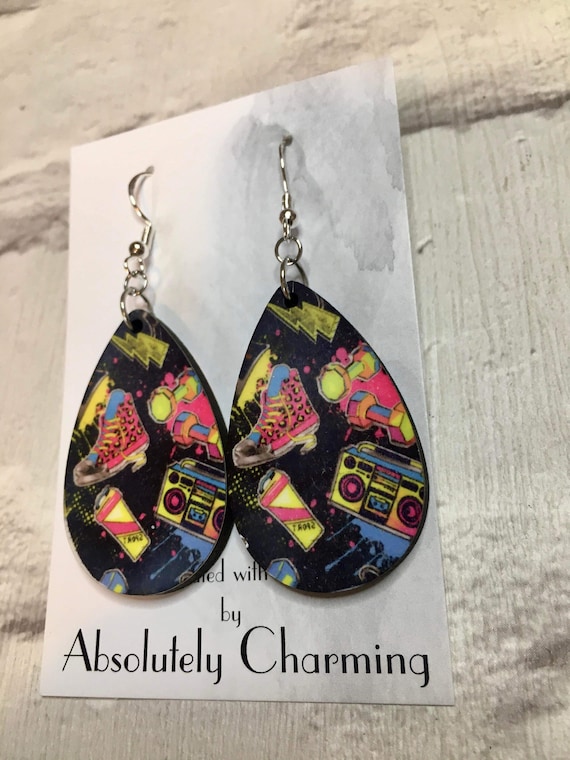 Retro 80s, 90s Earrings, 80s Earrings 90s Earrings, 80s Party90s