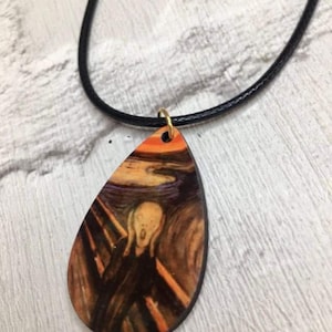 Famous Painting Necklace, The Scream, Edward Munch