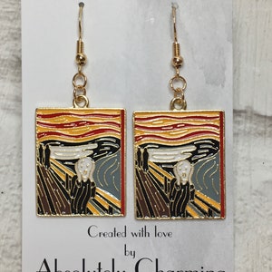 Famous Painting Earrings, Novelty Earrings, Fun Earrings, Quirky Earrings, Artist Gift, Gifts for Her