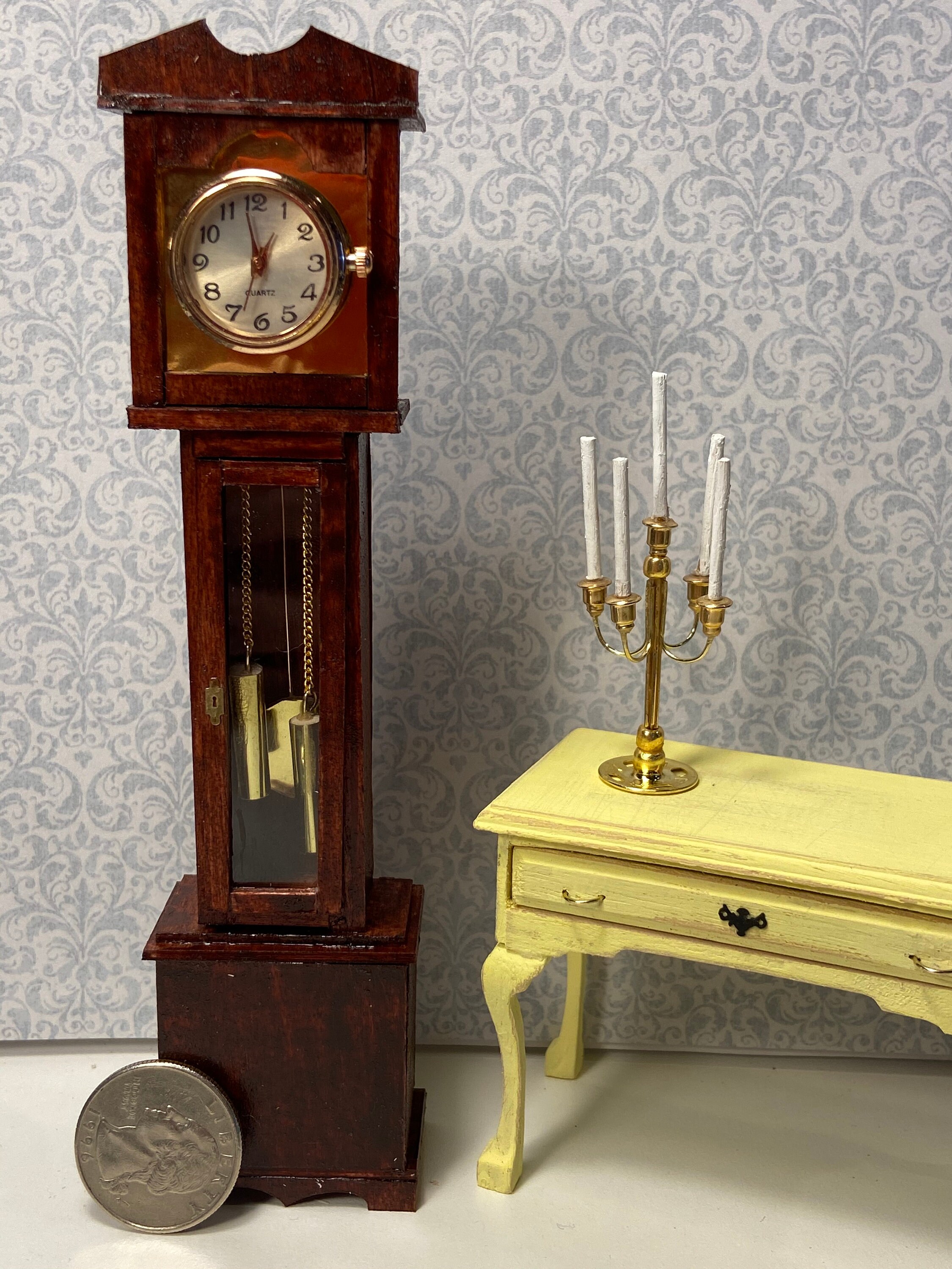 Working Dollhouse Grandfather Clock Etsy