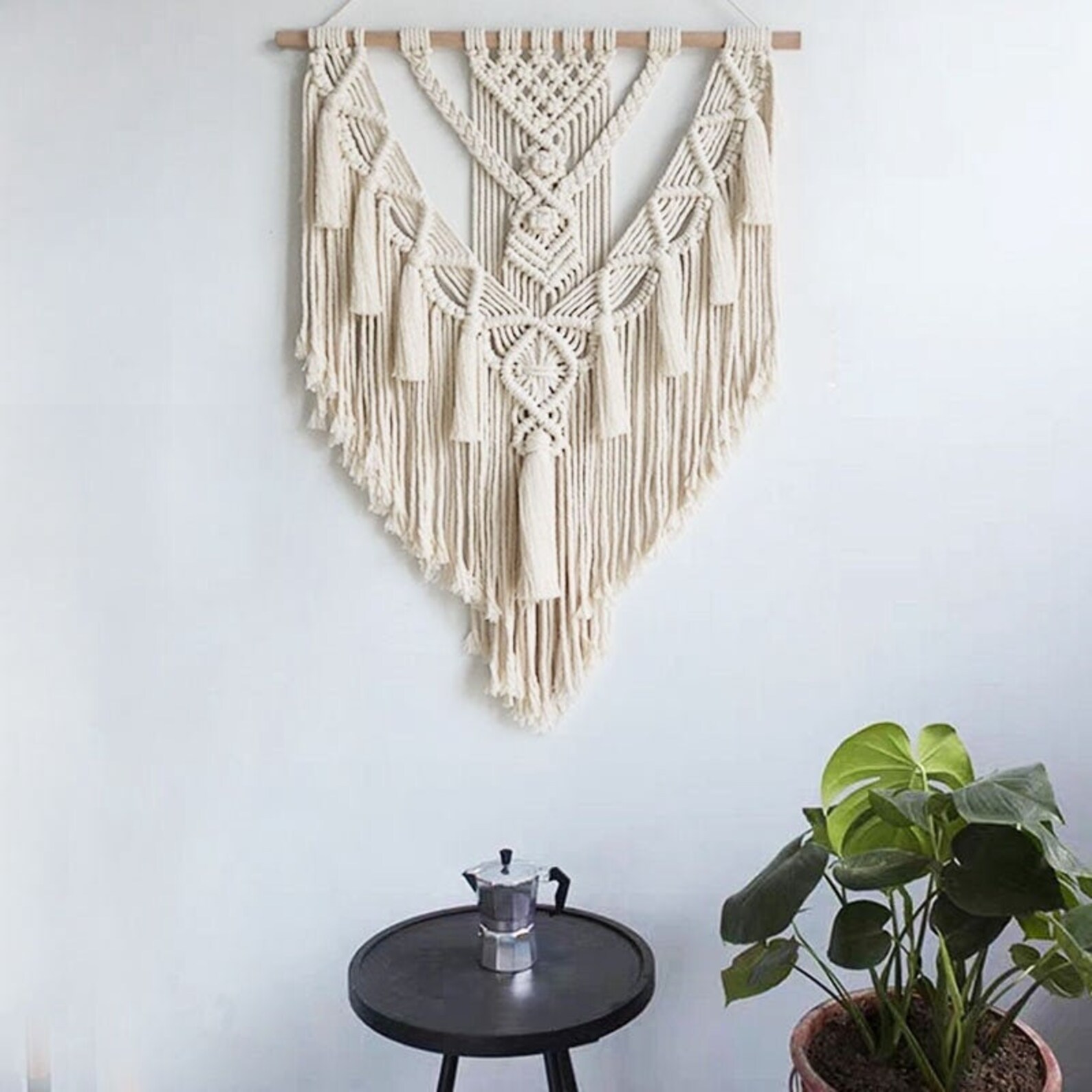 Large Macrame Wall Hanging Statement Piece for Living Rooms or Bedrooms