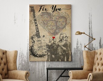 Coldplay Canvas Etsy