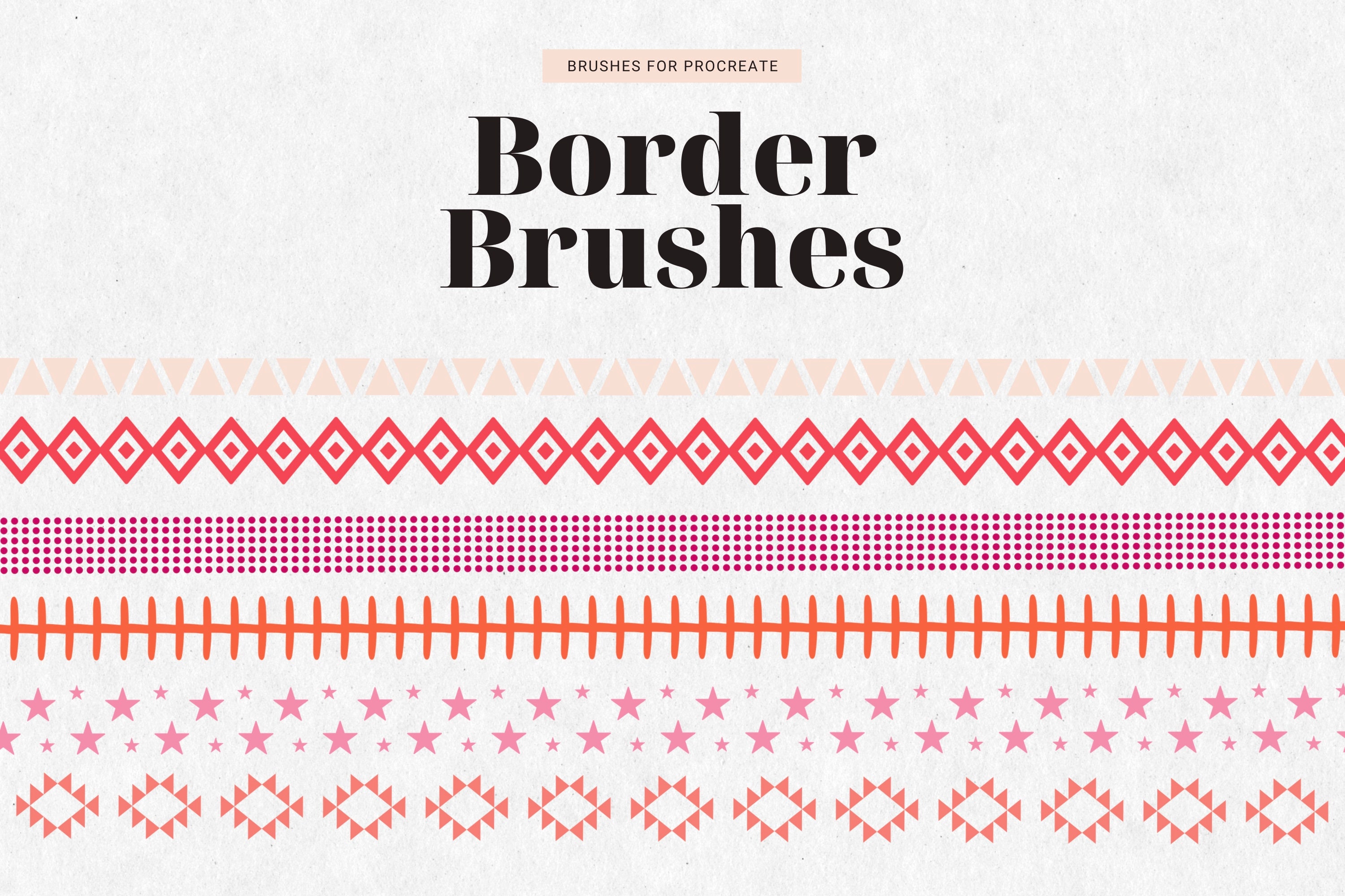 50 Procreate Brushes Borders Divider Brushes for Procreate Etsy