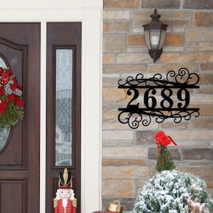 Custom Metal Address Sign, Custom Street Address Sign, Metal House Numbers, Address Plaque, Address Number Sign, Housewarming Gifts