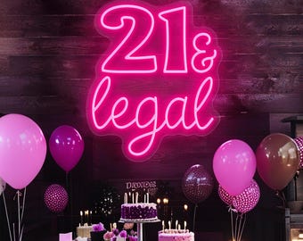 Insegna di compleanno personalizzata, insegna luminosa al neon a LED per il 21° compleanno, insegna al neon per feste, decorazioni per la casa, regali personalizzati, luci al neon a LED, decorazioni da parete per bar