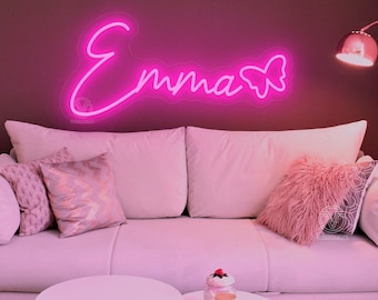 Custom Dorm Name Neon Sign,Neon Sign LED Name,Dorm Wall Art,Kid Room Decor,Neon Sign Birthday, Personalized Gifts for Kids,Nursery Name Sign