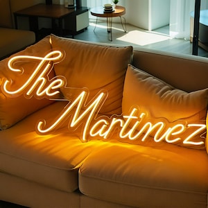 Letrero de neón para bodas, decoración de bodas, letrero de neón para recepción, regalos de boda, letrero de neón con nombre para bodas, decoración