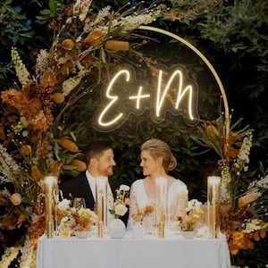 Wedding NEON SIGN for reception | Wedding Decorations | Neon Sign Wedding Decor, Wedding Gifts, Wedding Light Neon Name Sign Wedding, Decor