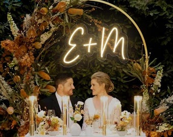 Wedding NEON SIGN for reception | Wedding Decorations | Neon Sign Wedding Decor, Wedding Gifts, Wedding Light Neon Name Sign Wedding, Decor
