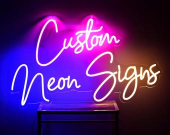 Custom Neon Sign, Personalized LED Wall Decor, Neon signs, Neon Light, Name Signs for Home, Wall Decor, Custom Gift, Wedding & Party Decor