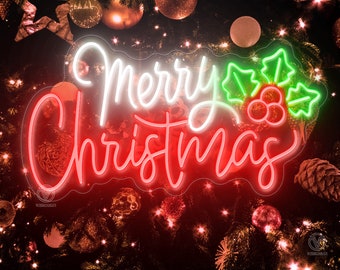 Merry Christmas Neon Sign met acryl board, Led Neon Light Kerst Merry Christmas Neon Sign met acryl board, Led Neon Light Kerst