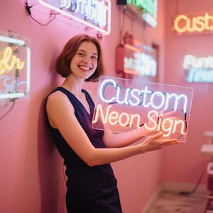 Decoração de parede com placa de logotipo personalizada, luzes de LED, placa de LED com logotipo personalizado, placa de logotipo de neon, logotipo flutuante para escritório, placa de cafeteria, reforma residencial