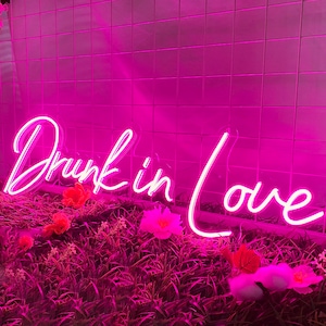 Betrunken in Liebe Neon Schild, individuelles Neonlicht, Hochzeit Neon Schild, individuelle Wanddekoration, Hochzeitsdekoration, personalisiertes Neon Schild, personalisierte Geschenke