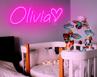 Personalized LED Dorm Wall Light | Custom Name Neon Sign for Kids & Teens | Bedroom Decor for Girls | Birthday Gift | College Dorm Neon Sign