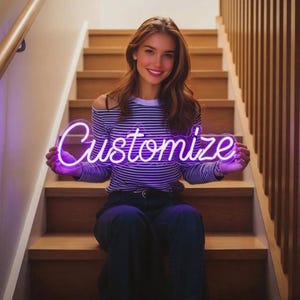 Letrero de neón personalizado / Decoración de bodas / Letrero de neón para bodas / Decoración de pared / Luz de neón con nombre / Luces de neón para bodas / Letrero de neón para regalos personalizados