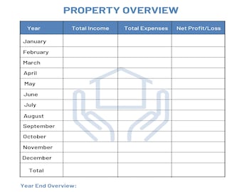 Ein-Jahres-Immobilienübersicht