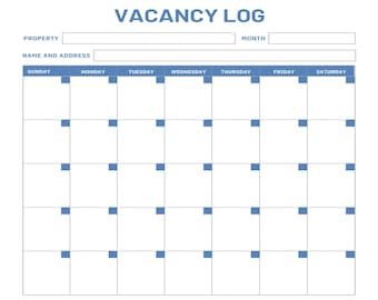 Stilvolles Leerstandsbuch für seriöse Hausverwalter