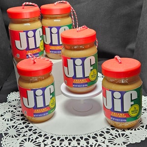 JIF Creamy Peanut Butter Jar Ornament