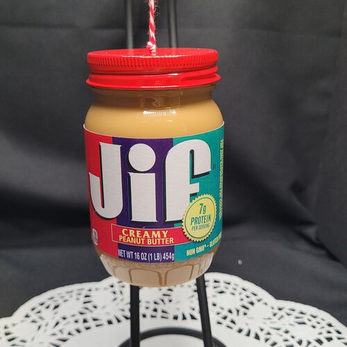 JIF Creamy Peanut Butter Jar Ornament Etsy