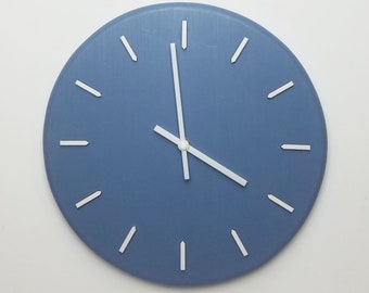 Wall Clock unique, wall clock modern, kitchen Clock, wall Decoration, housewarming gift, Cornflower blue