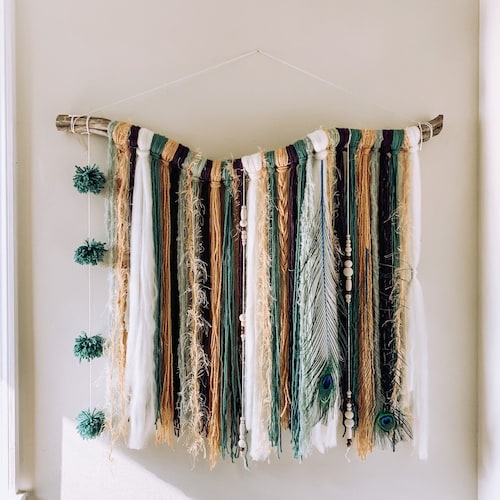 Large Handmade Colorful Boho Style Wall Hanging Decor - Etsy