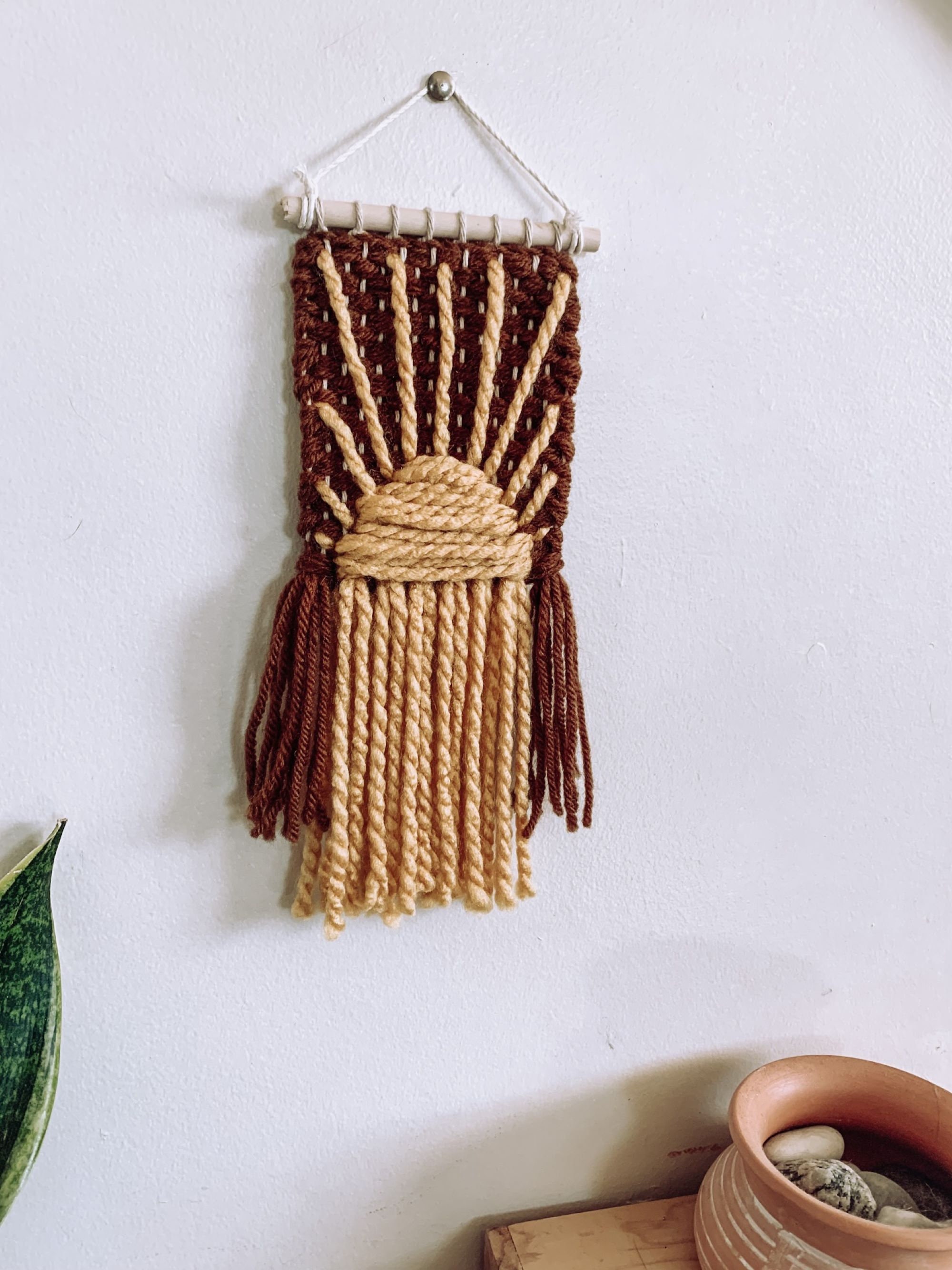 Sunshine Woven Wall Hanging Decor - Handmade Art - Boho Style (made to ...