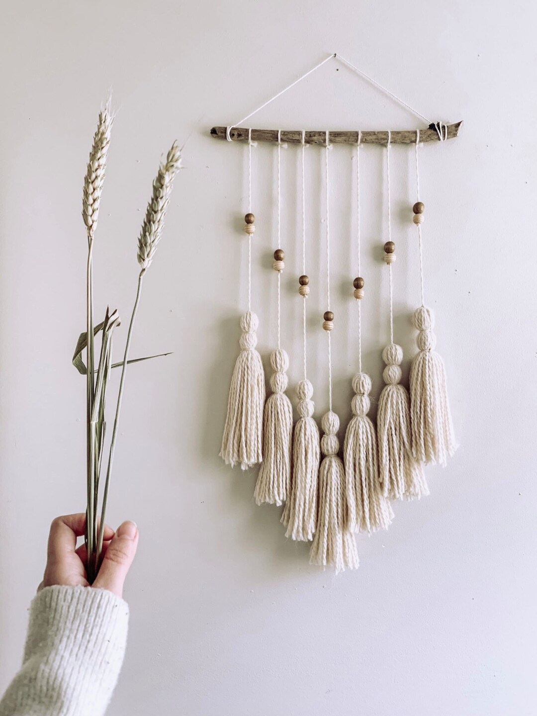 Handmade Tassel Wall Hanging Decor Bohemian Style Etsy