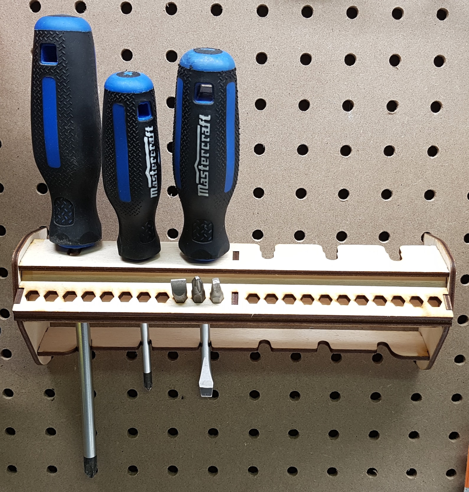 Pegboard Screwdriver and Bit Organizer Etsy