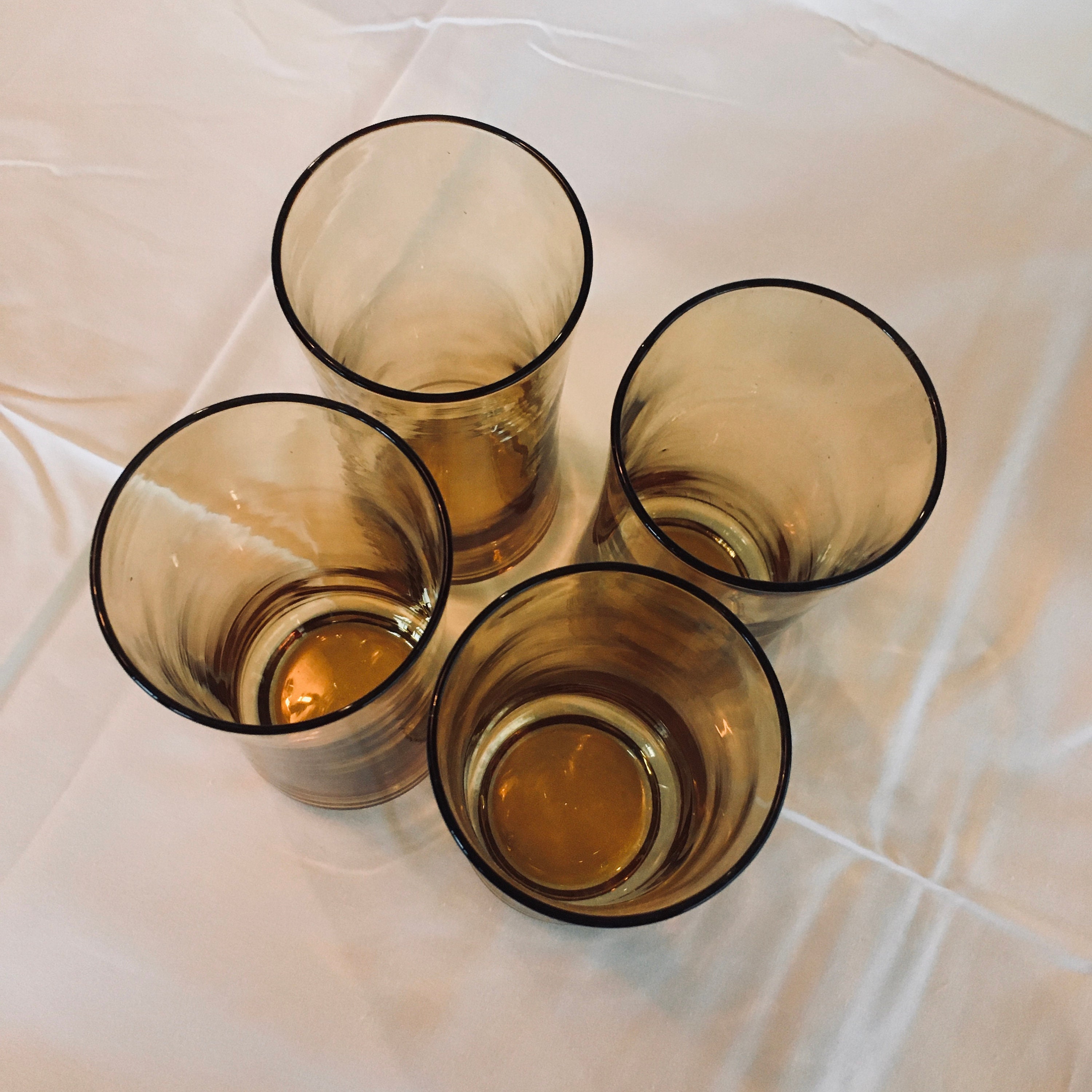 amber glassware set