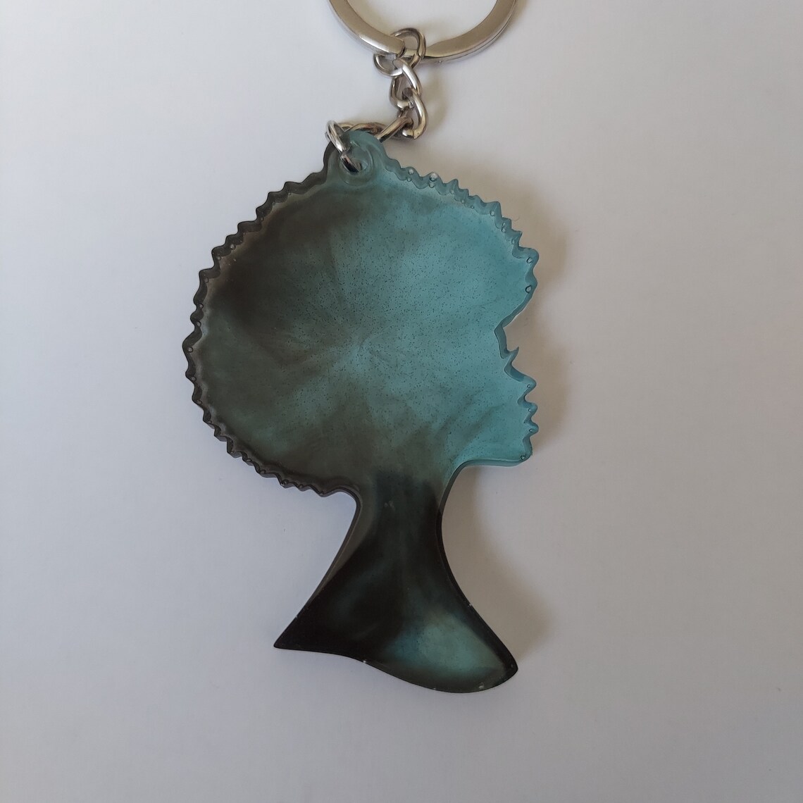 Woman Silhouette Keychain Etsy