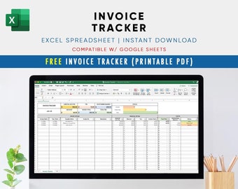 Order Invoice Template Excel Etsy